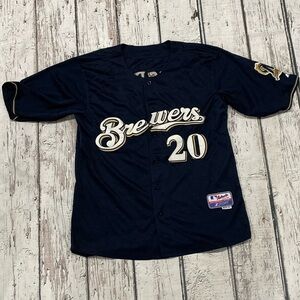 Jonathan Lucroy Milwaukee Brewers Stitched MLB Baseball Majestic Jersey